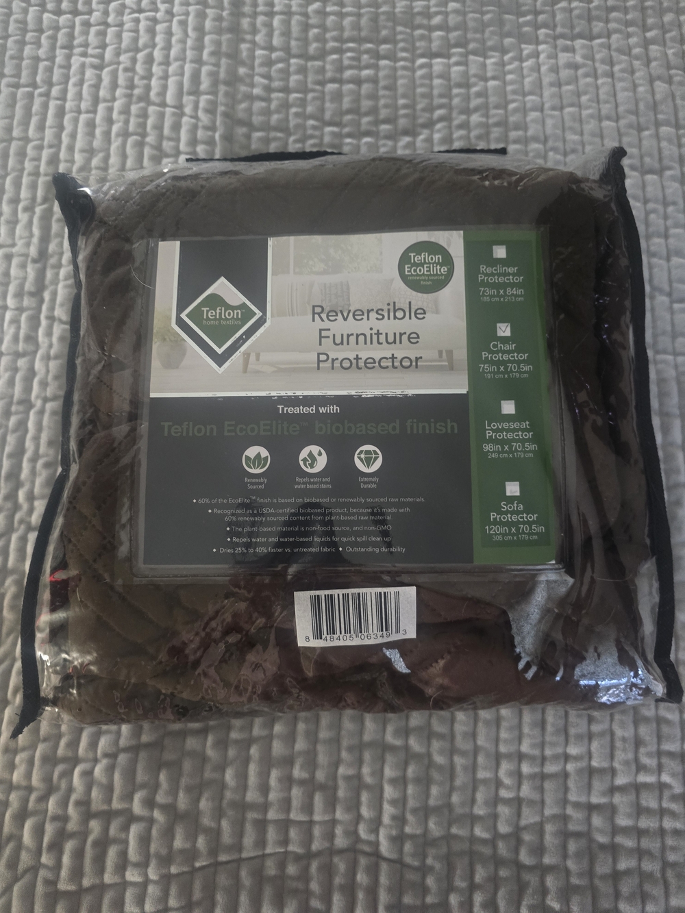 Reversible Furniture Protector - Brown